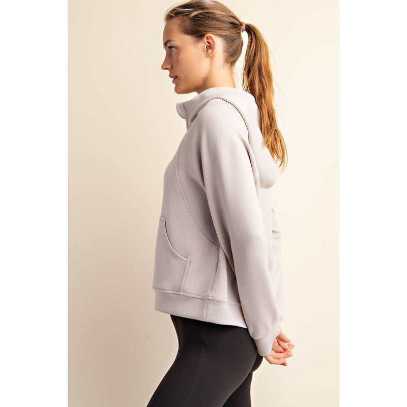 Mocha Cream Zip Jacket