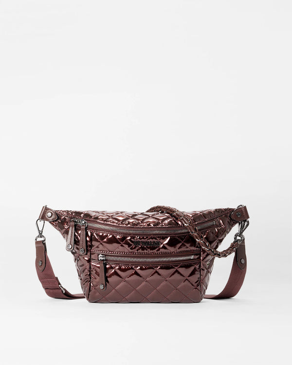Bordeaux Lacquer Small Crosby Crossbody Sling