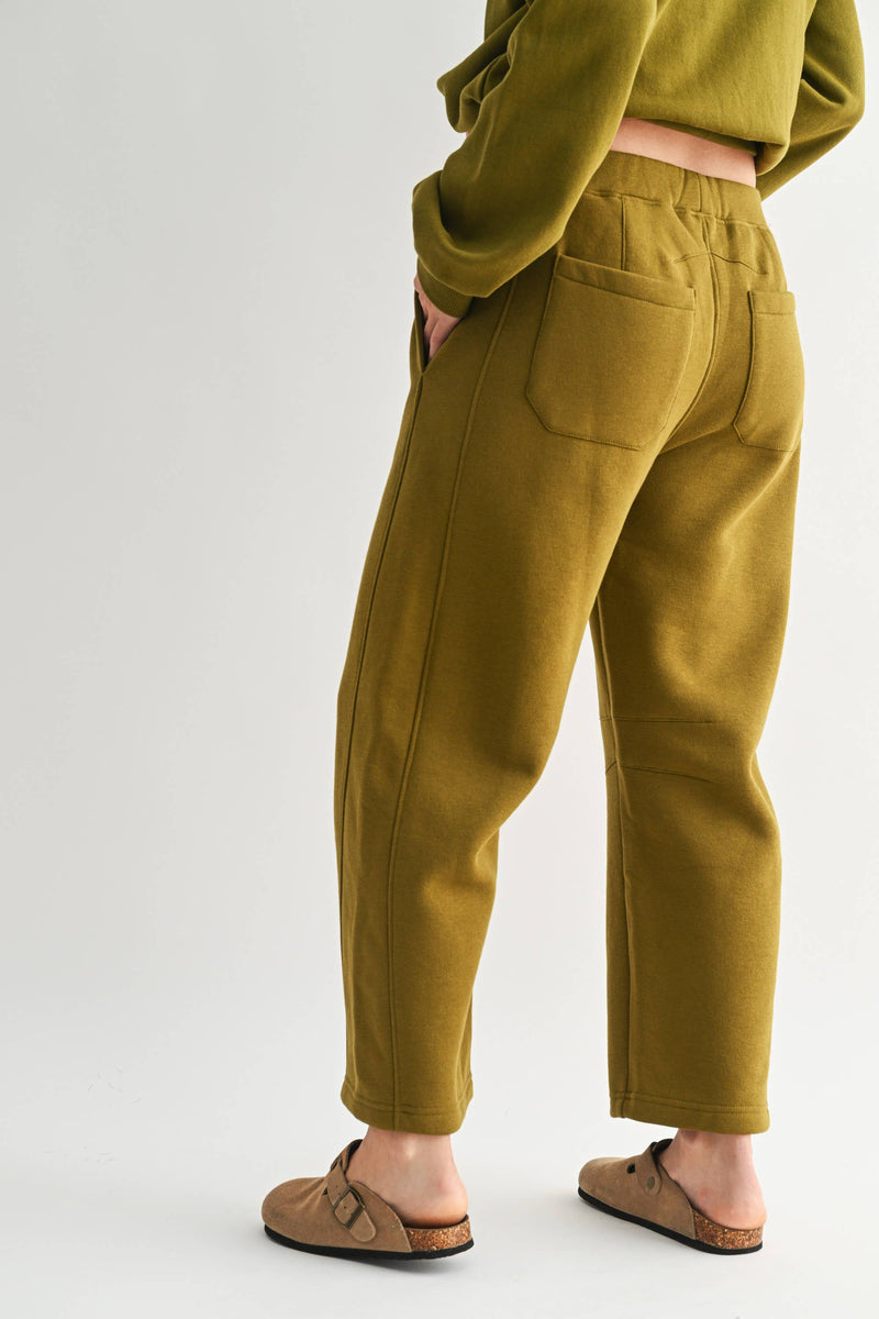 Off-Duty Olive Pants