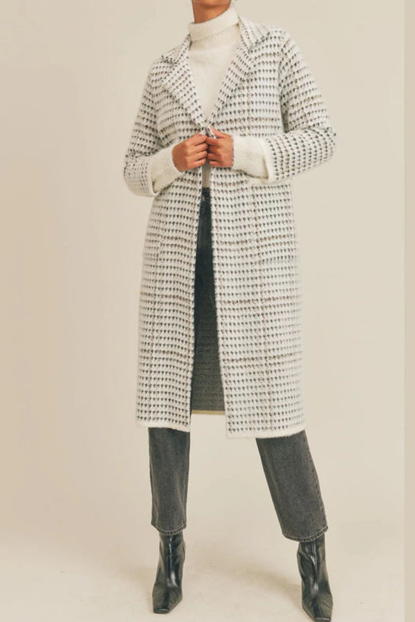 Marceau Houndstooth Coat