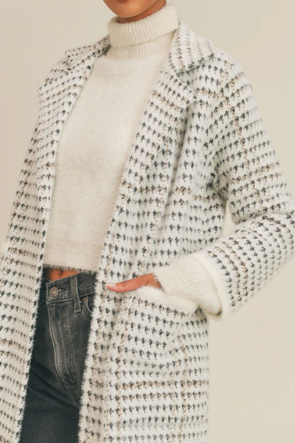 Marceau Houndstooth Coat