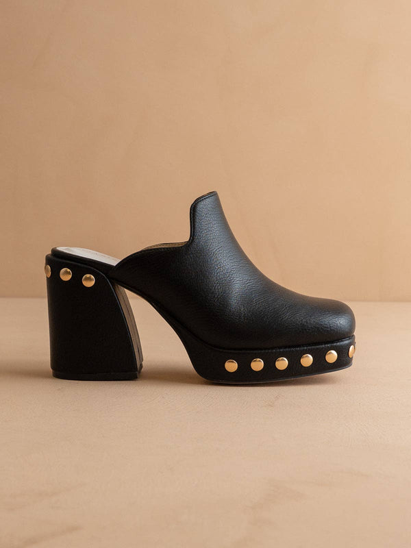 Sierra Black Platform Clog