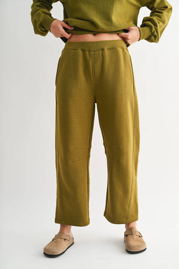 Off-Duty Olive Pants
