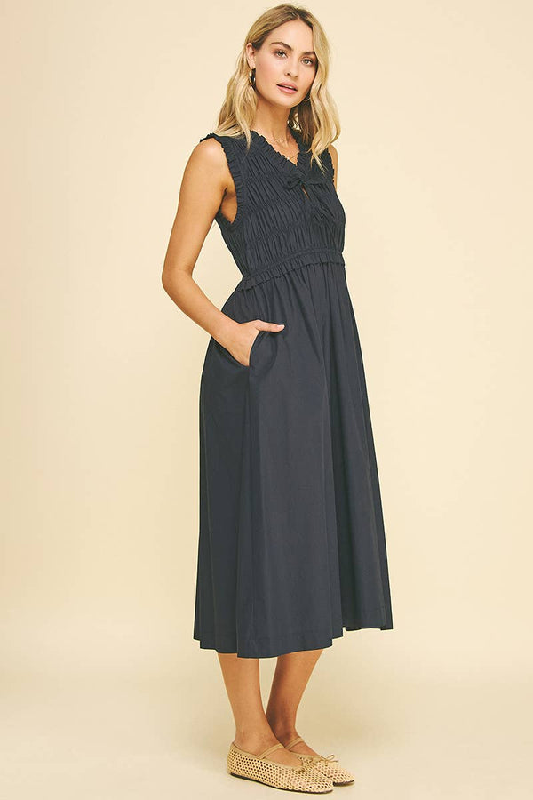 Ink Smocking Dress