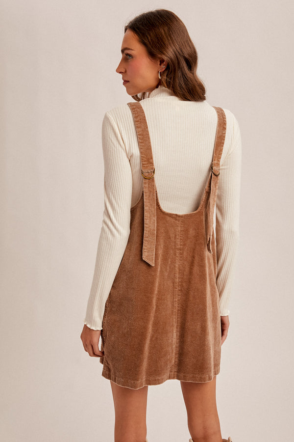Taupe Corduroy Dress