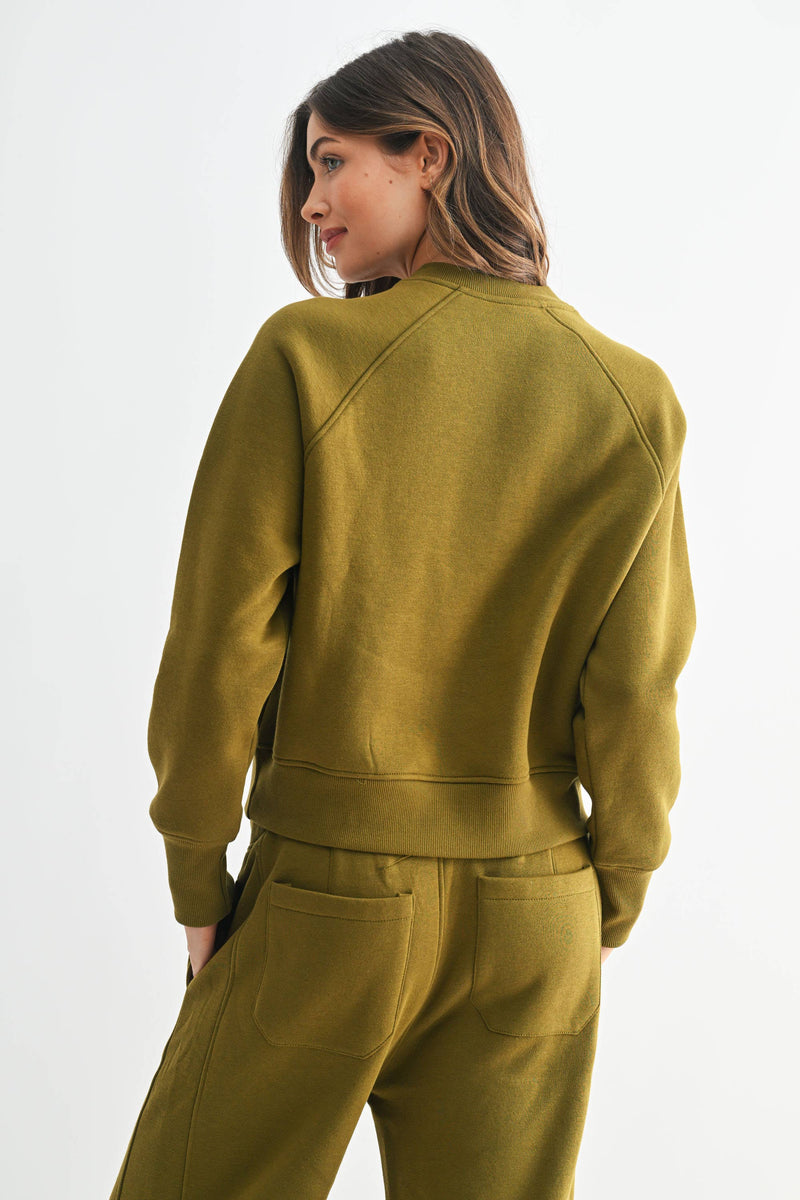 Hearth Olive Pullover