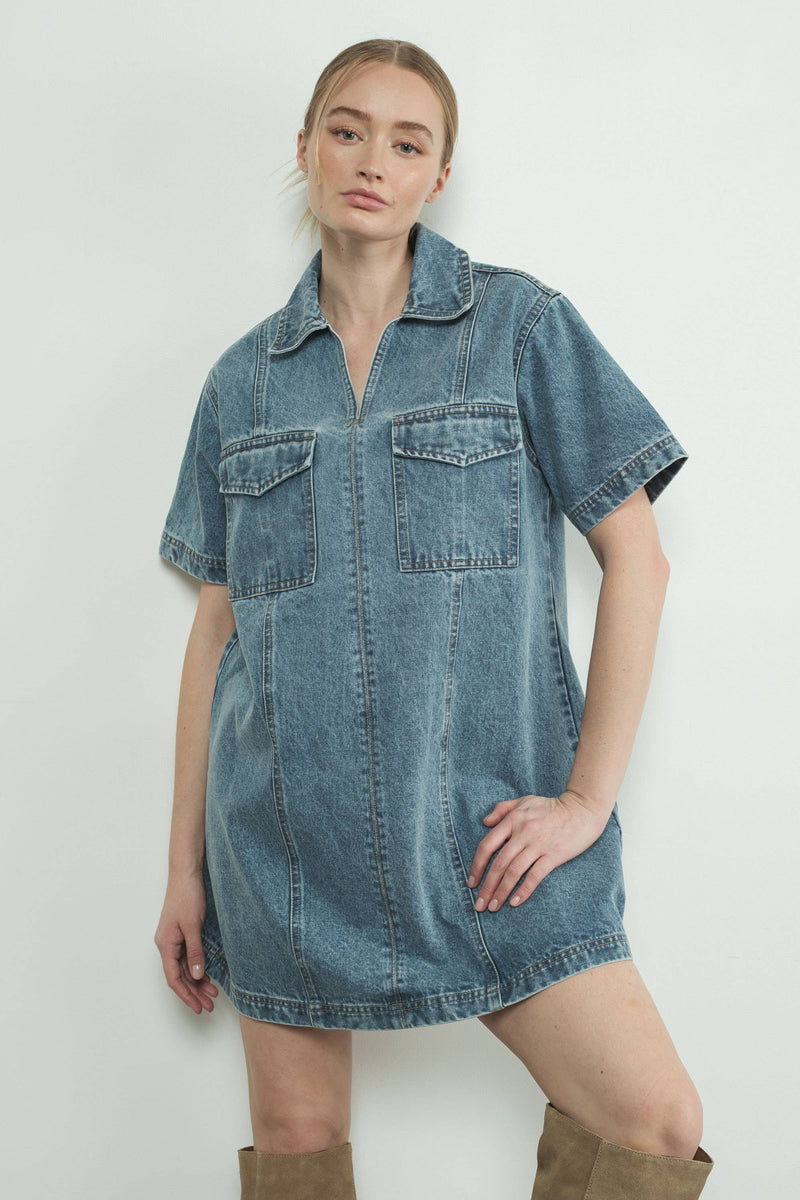 Denim Mini Dress