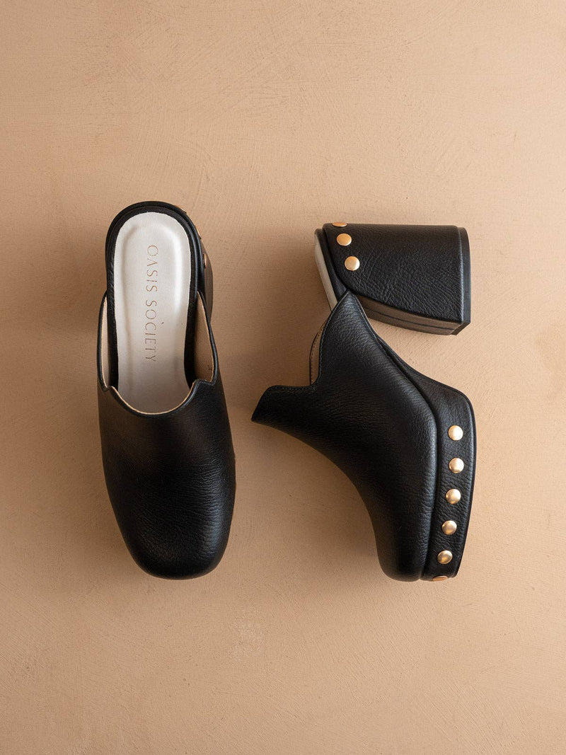 Sierra Black Platform Clog