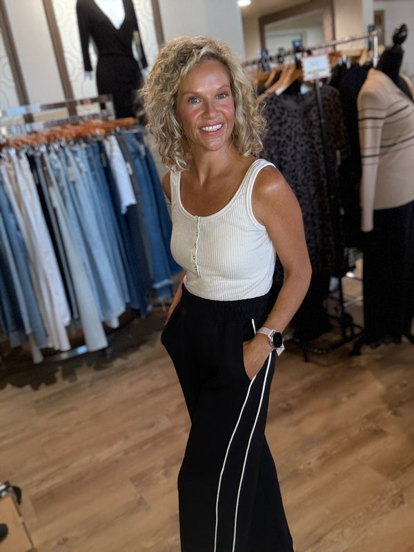 Two Stripe Poly Pant