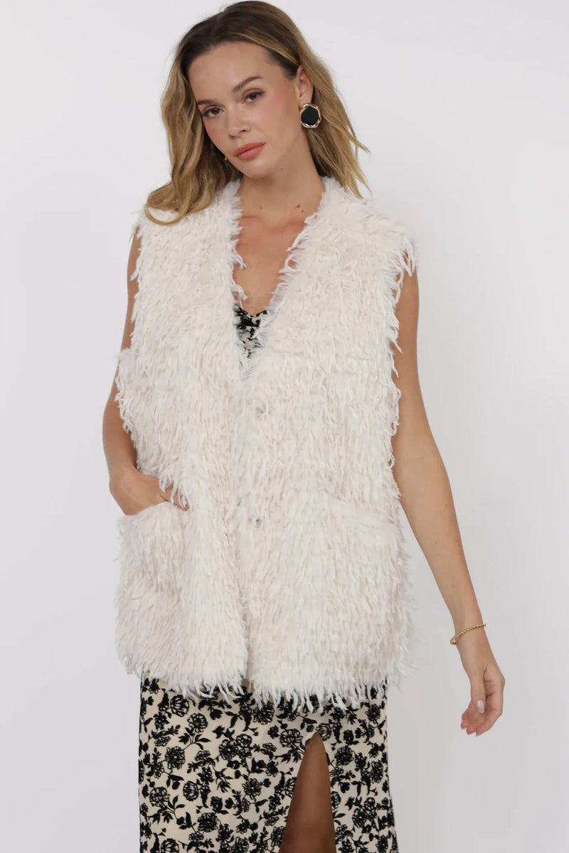 Fringe Fur Vest
