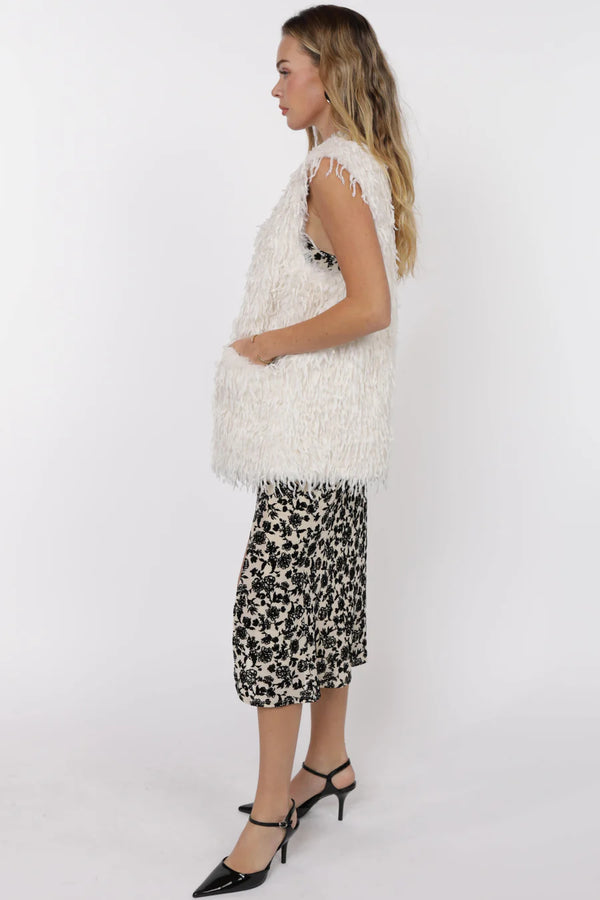 Fringe Fur Vest
