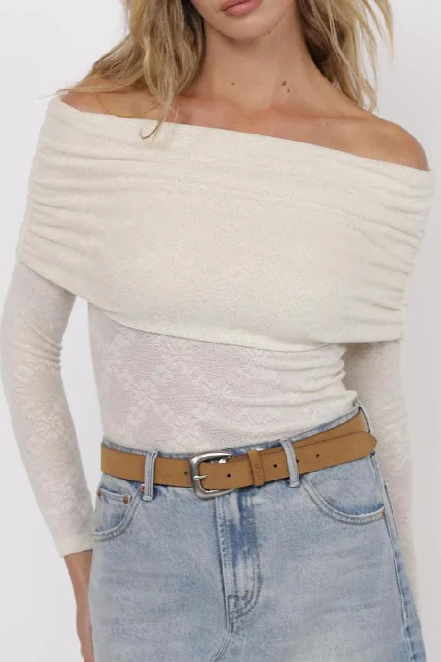 Jacquard Off the Shoulder