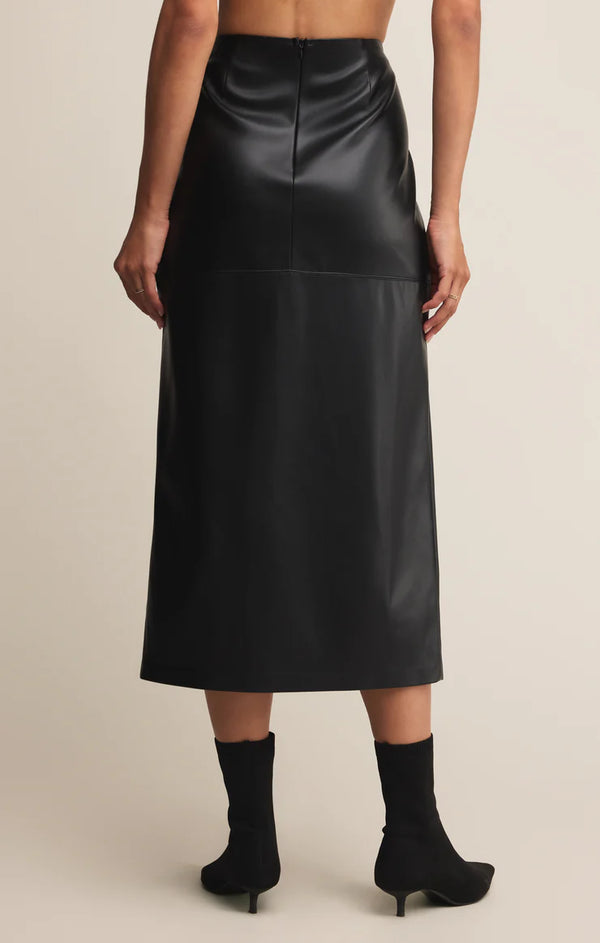 Metro Leather Skirt