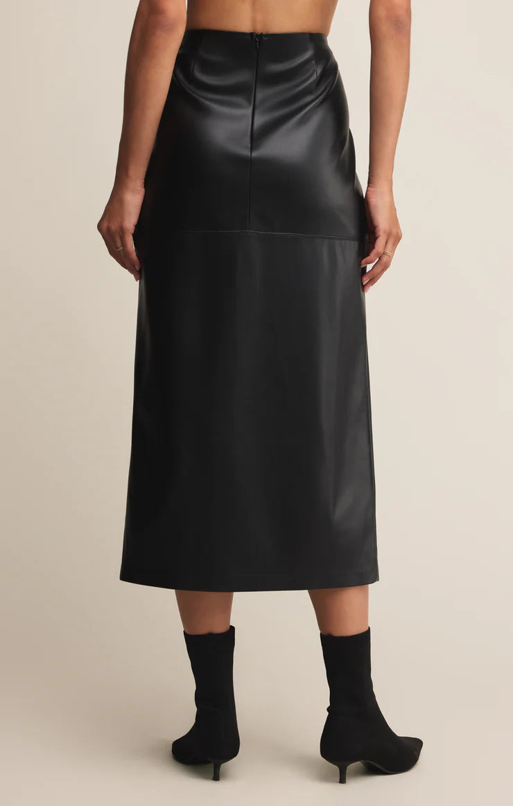 Metro Leather Skirt