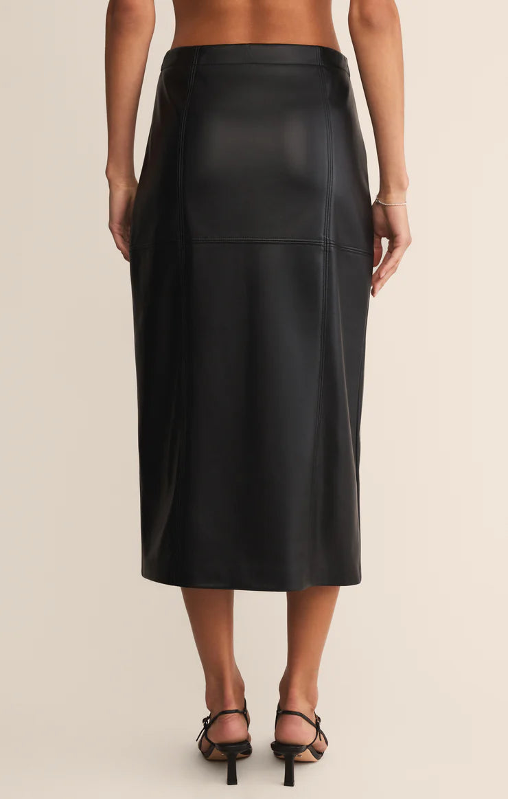 Reine Faux Leather Skirt