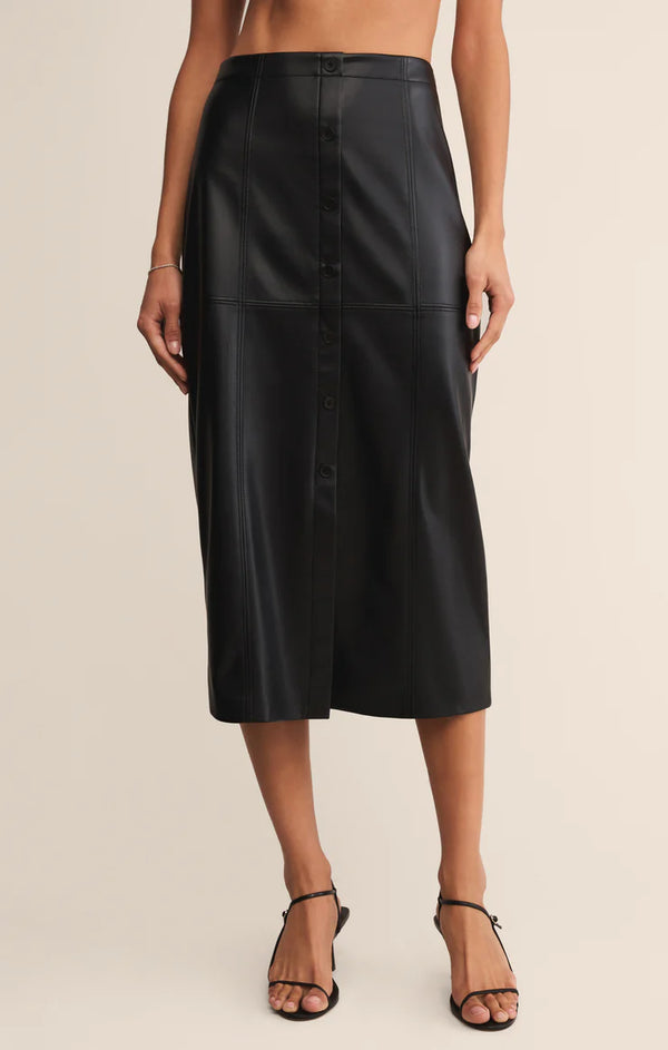 Reine Faux Leather Skirt