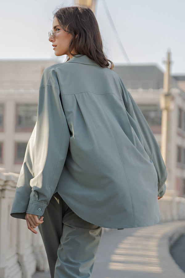 Crinkle Oversized Shirt