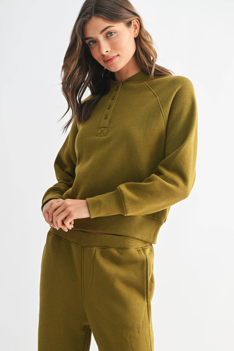 Hearth Olive Pullover