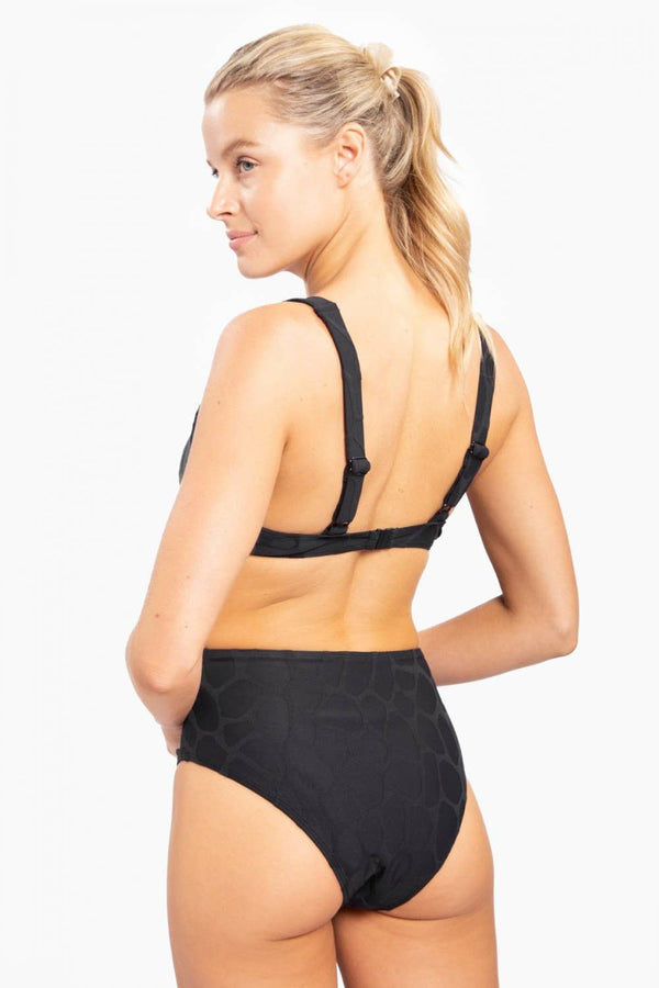 Textured Giraffe Jacquard BLACK