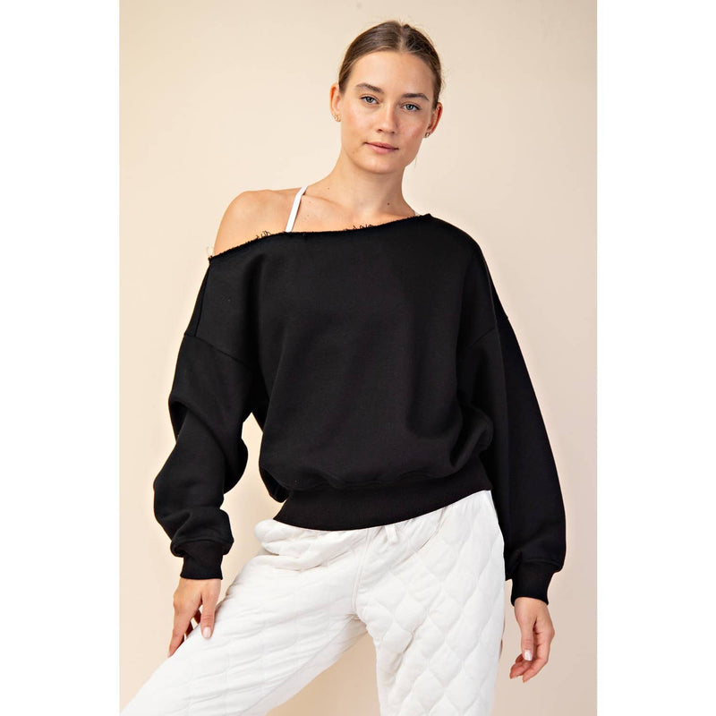 Off Shoulder Top Black