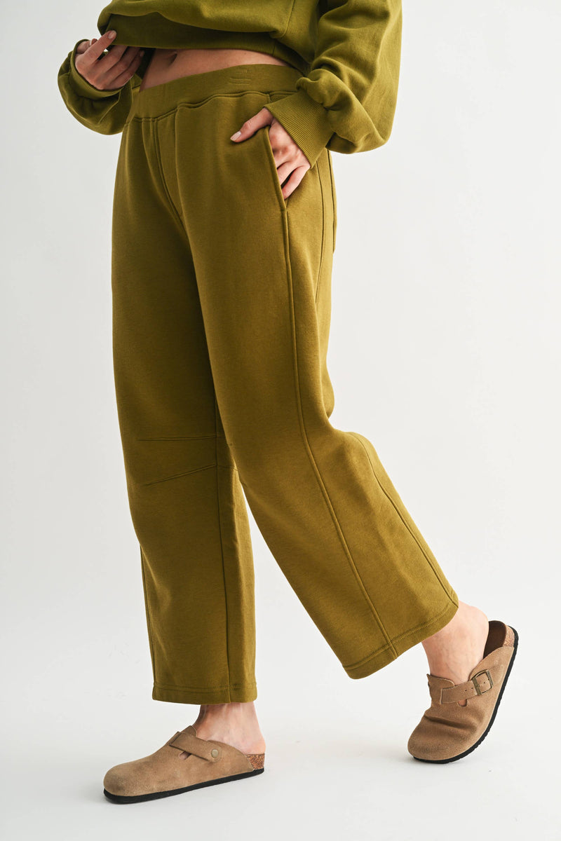Off-Duty Olive Pants