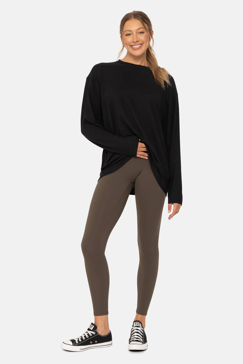 Olive Manhatten HW Legging