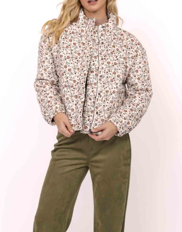 Floral Cord Jacket