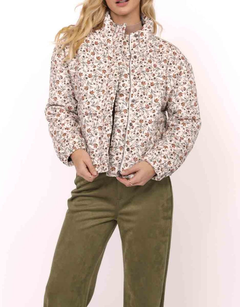 Floral Cord Jacket