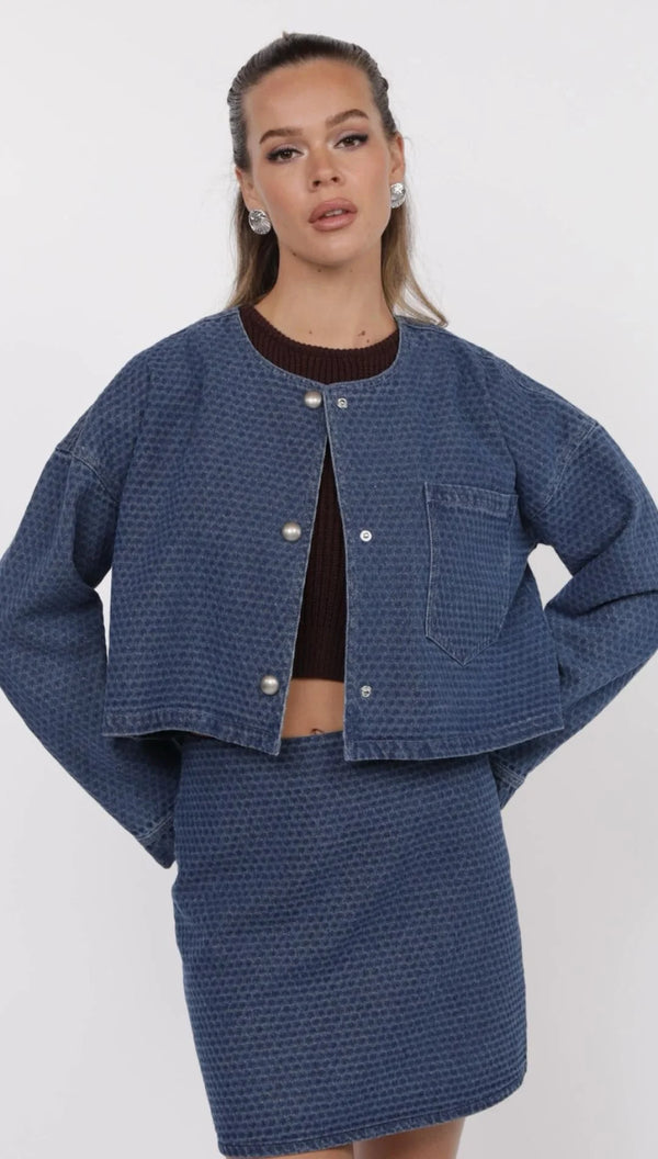 Chances Denim Crop Jacket