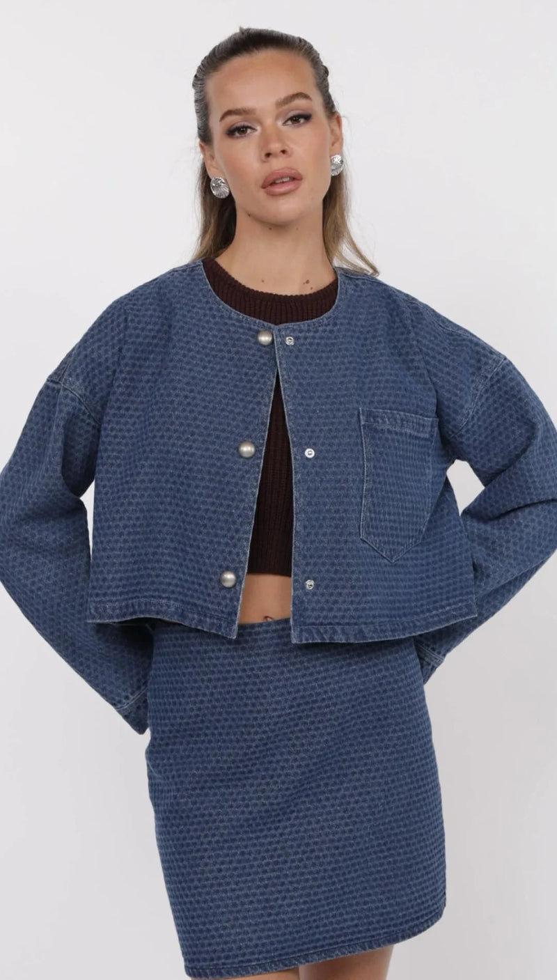 Chances Denim Crop Jacket