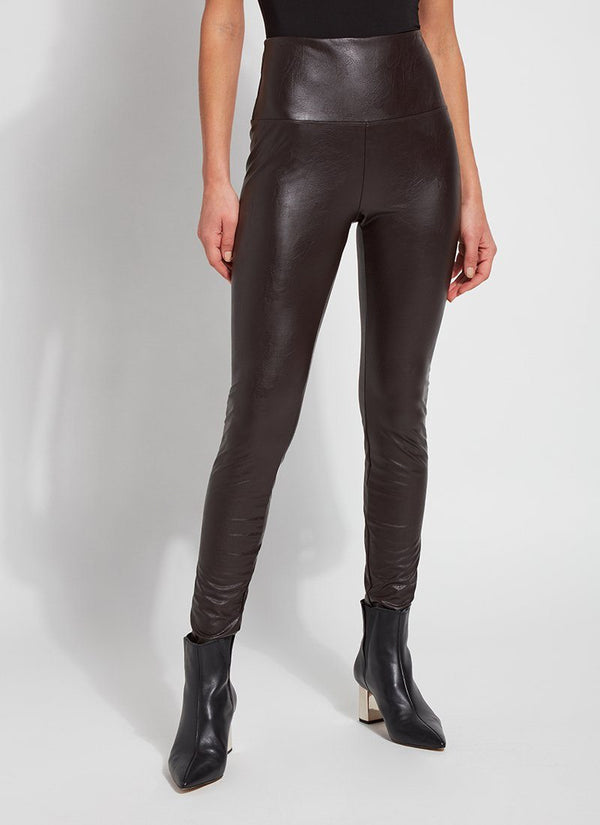 Textured Leather Legging