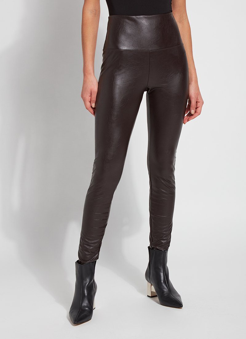 Textured Leather Legging