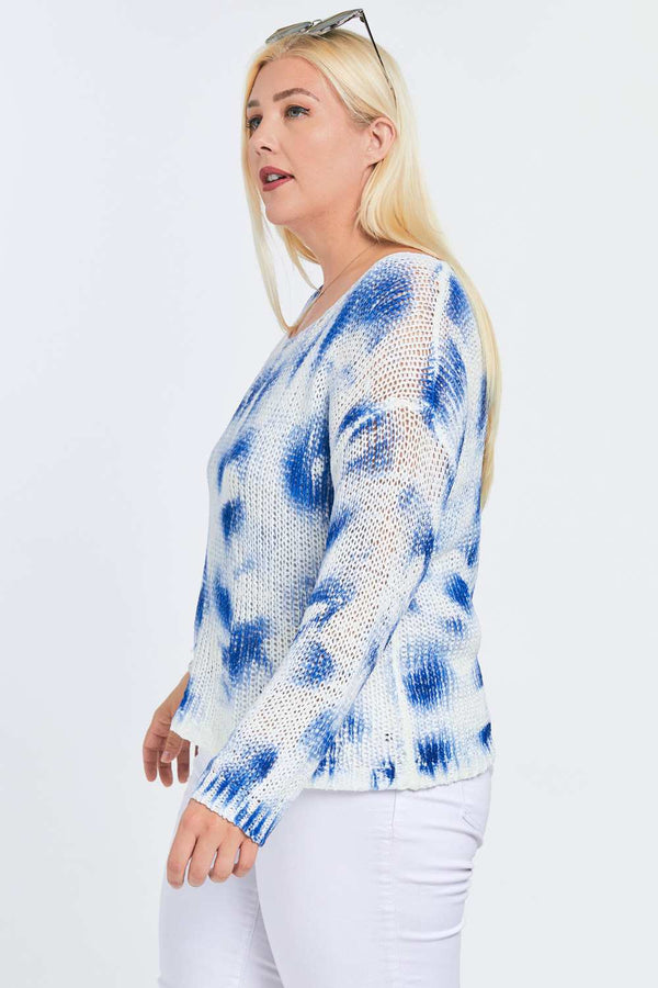 Blue White Sweater