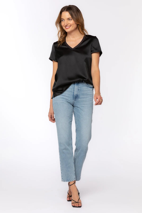 Short Sleeve Satin Tee
