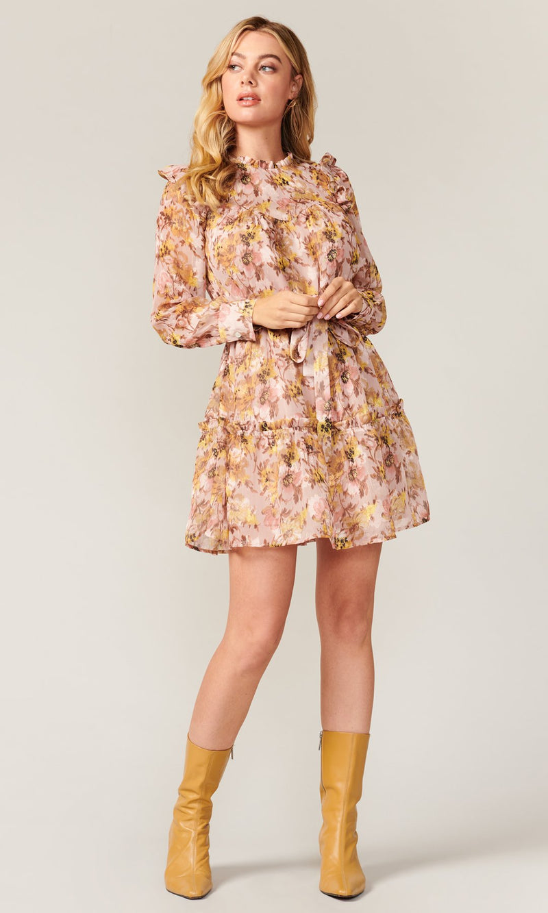 Blake Jacquard Floral Dress