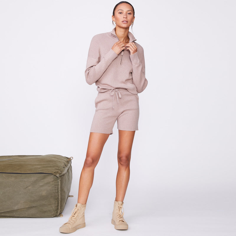 Cashmere Blend Sweater Shorts