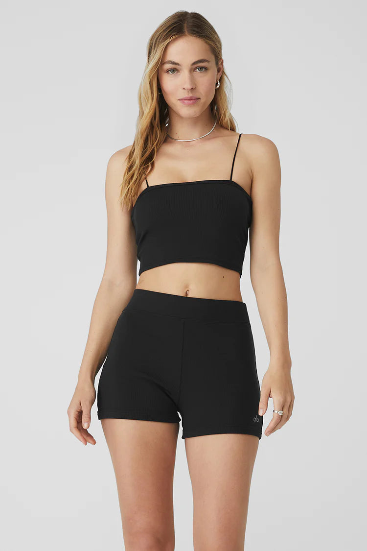 Ribbed Bandeau Top