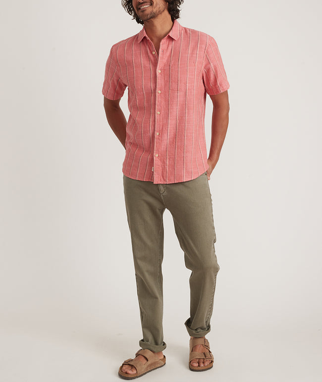 Selvage Pink Stripe Shirt